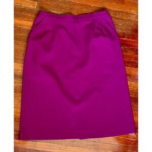Vintage 70’s Pykettes Magenta Pink Pencil Skirt Medium Petite Office Secretary